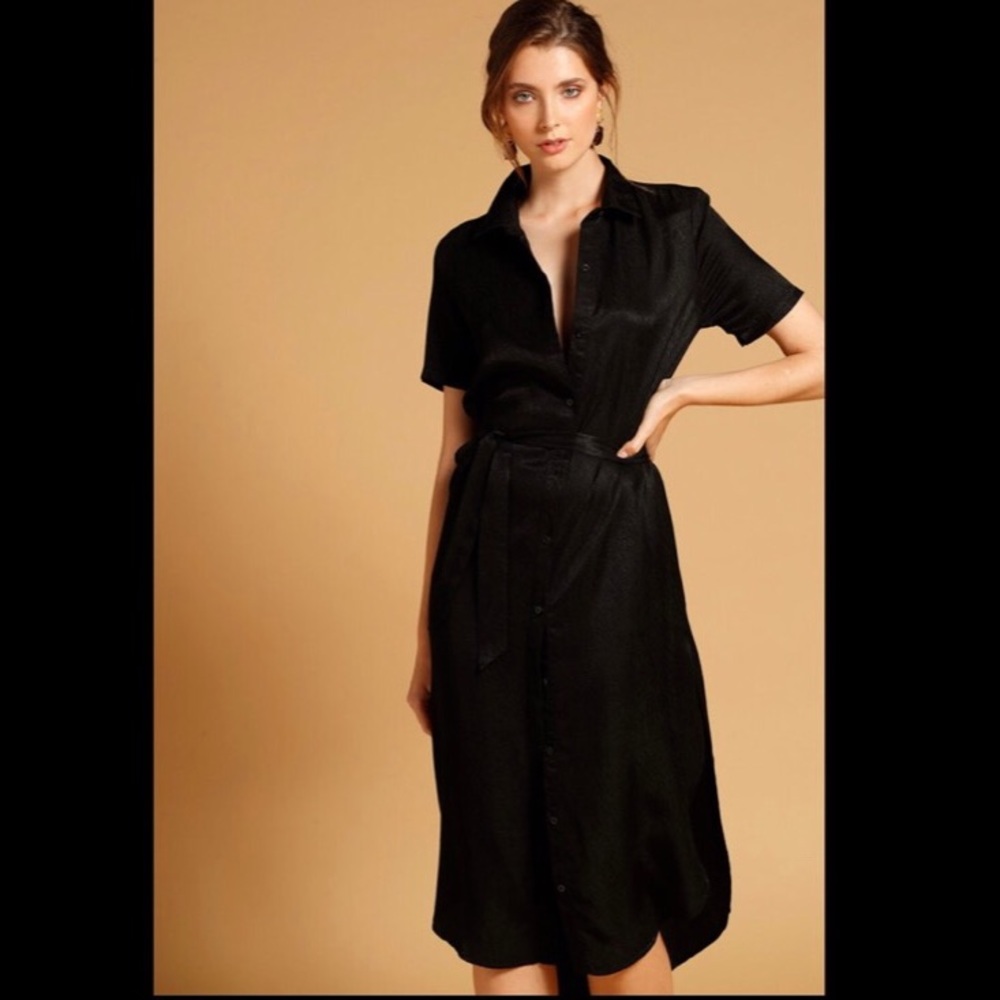 Rudi Miro Black Button Down Shirt Deess
